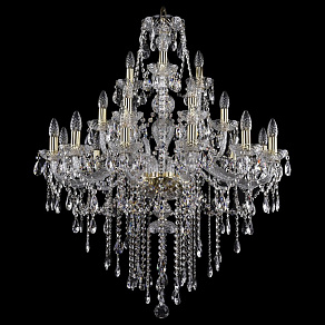 Подвесная люстра Bohemia Ivele Crystal 1415 1415/12+6+3/300/G