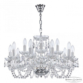 Подвесная люстра Bohemia Ivele Crystal 119 119/10+5/240 Ni