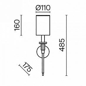 Бра Maytoni Florida MOD148WL-01CH