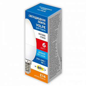 Лампа светодиодная Volpe  E14 6Вт 6500K UL-00008796