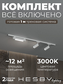 Комплект трековый Hesby Lighting Skylite №5 HSBL_kompl_S005_NI1W3K