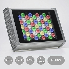 Прожектор INTILED IntiSTARK IMF49 цветной RGBW DMX 93Вт 220В