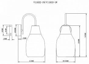 Бра Moderli Adalina V11832-1W