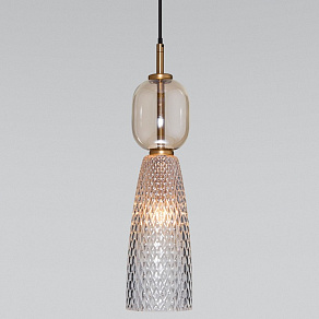 Подвесной светильник Eurosvet Glossy 50211/1 янтарный