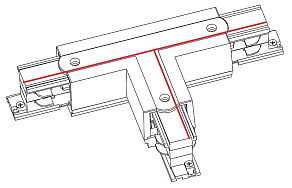Соединитель T-образный для треков Nowodvorski Ctls Power 8237