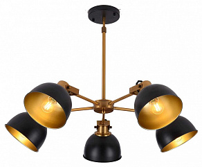 Люстра на штанге LUMINA DECO Belmonti LDP D017-5 BK