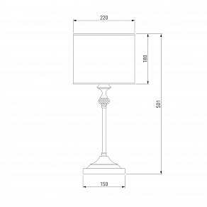 Настольная лампа декоративная Eurosvet Ofelia 01049/1 серебро