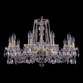 Подвесная люстра Bohemia Ivele Crystal 1402 1402/10/240/G
