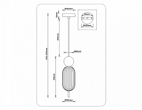 Подвесной светильник Ambrella Light LH LH53101