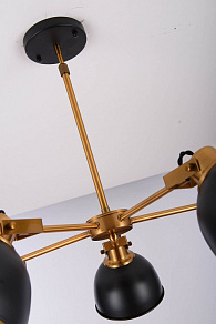 Люстра на штанге LUMINA DECO Belmonti LDP D017-5 BK