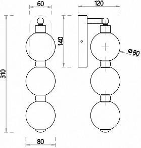 Бра Favourite Gubbare 4014-1W