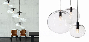 Подвесной светильник Imperiumloft Selene Glass Ball Ceiling Lights 40.122