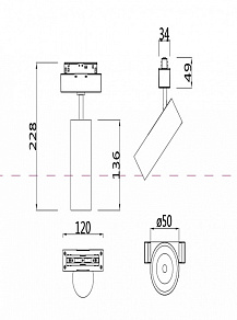 Светильник на штанге Maytoni Focus LED TR019-2-10W3K-W