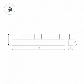 Встраиваемый светильник Arlight MAG-FLEX 047208