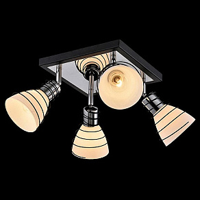 Спот Eurosvet Гермес 20038/4 хром/венге