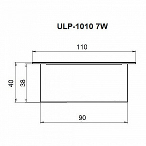 Встраиваемый светильник Uniel ULP-1010 UL-00007426