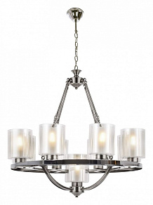 Подвесная люстра LUMINA DECO Santini LDP 1220-9 CHR+WT