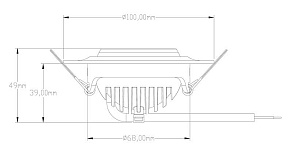 Встраиваемый светильник Deko-Light Saturn 565202