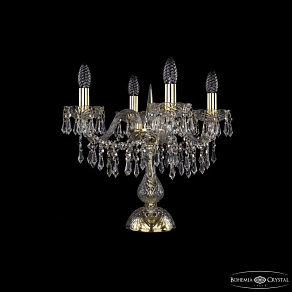 Настольная лампа декоративная Bohemia Ivele Crystal 1403 1403L/4/141-39 G