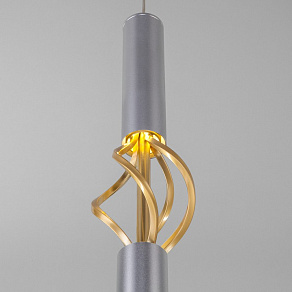 Подвесной светильник Eurosvet Lance 50191/1 LED матовое серебро/матовое золото