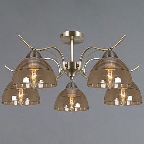 Люстра на штанге ILLUMICO AREZZO IL0733-5CSQ-25 AB AREZZO