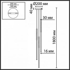 Подвесной светильник Odeon Light HIGHTECH 7149/33L