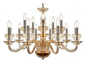 Подвесная люстра iLamp Mercury P9448-10+5 Gold