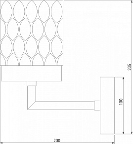 Бра Eurosvet Calle 60127/1 хром