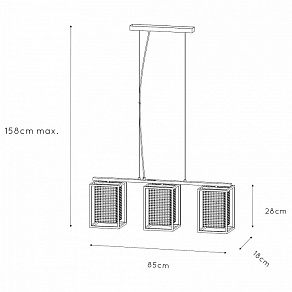 Подвесной светильник Lucide Sansa 21422/03/30