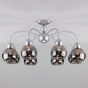 Люстра на штанге Eurosvet Fabia 30148/8 серебро