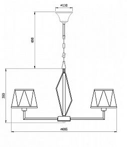 Подвесной светильник Vele Luce Si VL2191L06