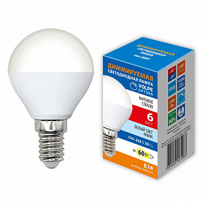 Лампа светодиодная Volpe OPTIMA DIM E14 6Вт 4000K UL-00009230