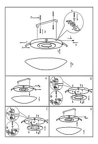 Накладной светильник Globo Louise 48175-18