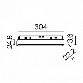 Встраиваемый светильник Maytoni Basis TR030-4-12W3K-WW-DS-B