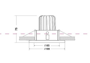 Встраиваемый светильник Maytoni Yin DL031-2-L12W