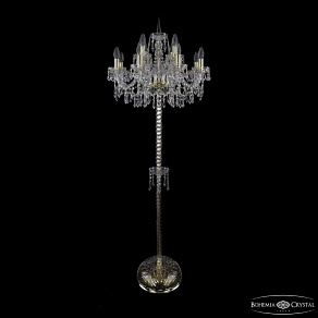 Торшер Bohemia Ivele Crystal 1403 1403T2/8+4/195-165 G