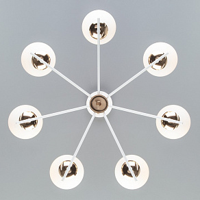 Люстра на штанге Eurosvet Lucas 70092/7 белый