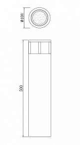 Наземный низкий светильник Maytoni Wolseley Road O011FL-L6B