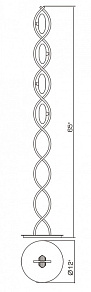 Торшер Mantra Krom Cromo 0898