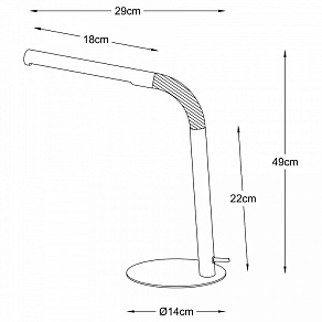 Настольная лампа офисная Lucide Gilly 36612/03/31