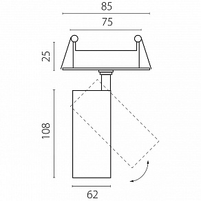 Спот Lightstar Alta Base A5146RS