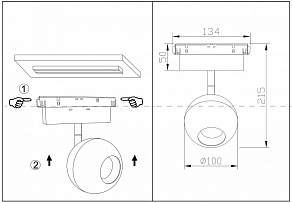 Светильник на штанге Maytoni Ball TR028-2-15W3K-W