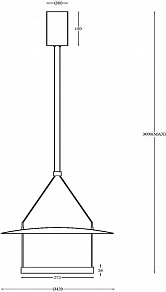Подвесной светильник Maytoni Halo MOD280PL-L23B3K