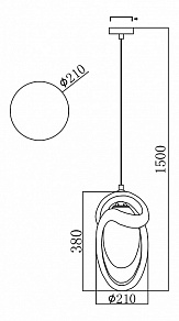 Подвесной светильник Maytoni Orion MOD205-01-W