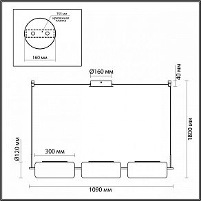 Подвесной светильник Odeon Light Kavia 5003/30L