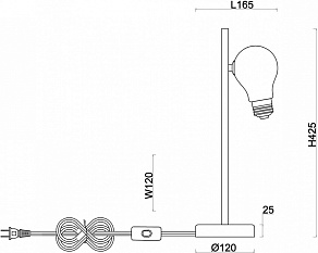 Настольная лампа декоративная Freya Evidence FR5372TL-01BS