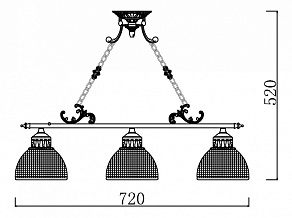 Подвесная люстра Maytoni Keramos ARM030-03-G