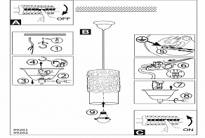 Подвесной светильник Eglo Cardigan 49202
