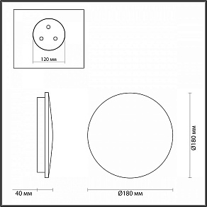 Накладной светильник Odeon Light Eclissi 4235/10WL