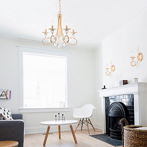 Бра Eurosvet Alexandria 60057/1 белый с золотом